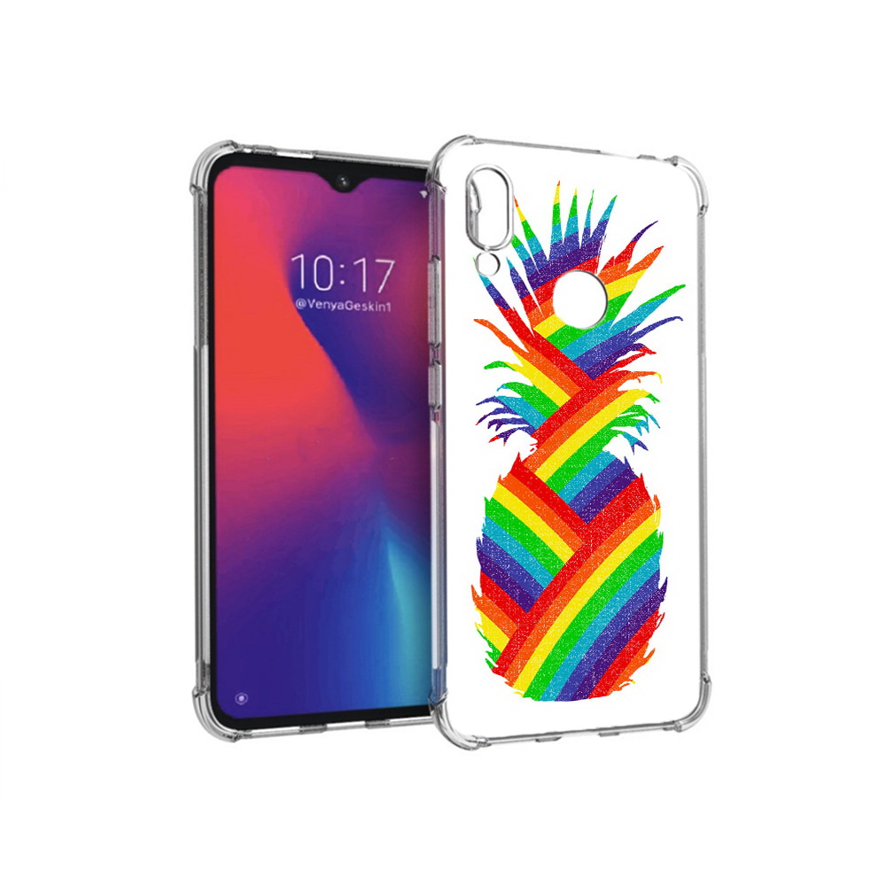 

Чехол MyPads Tocco для Xiaomi Redmi Note 7 радужный ананас (PT125338.275.566), Прозрачный, Tocco
