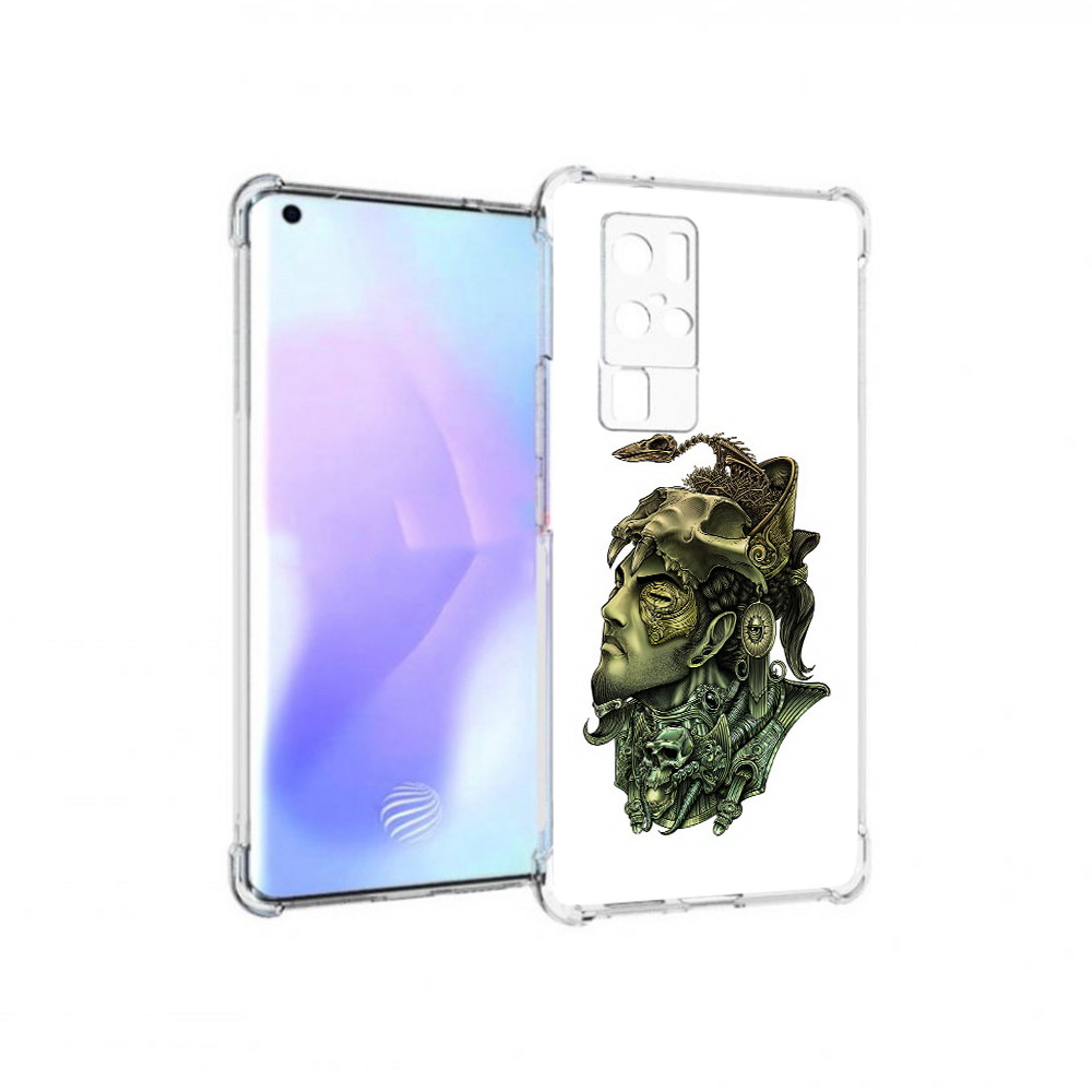 

Чехол MyPads Tocco для Vivo X50 Pro бронзовый воин (PT226970.404.248), Прозрачный, Tocco