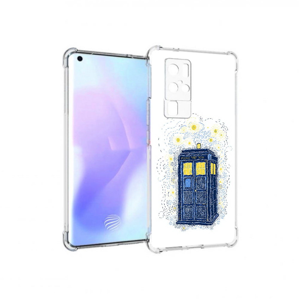 

Чехол MyPads Tocco для Vivo X50 Pro будка рисунок (PT226970.404.249), Прозрачный, Tocco