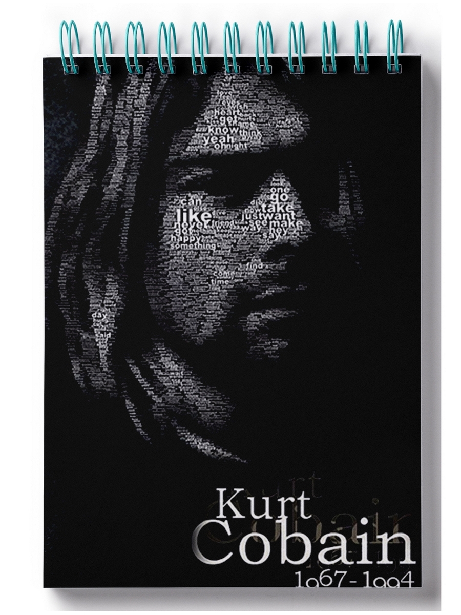 

Блокнот DRABS Kurt Cobain, черно-белый