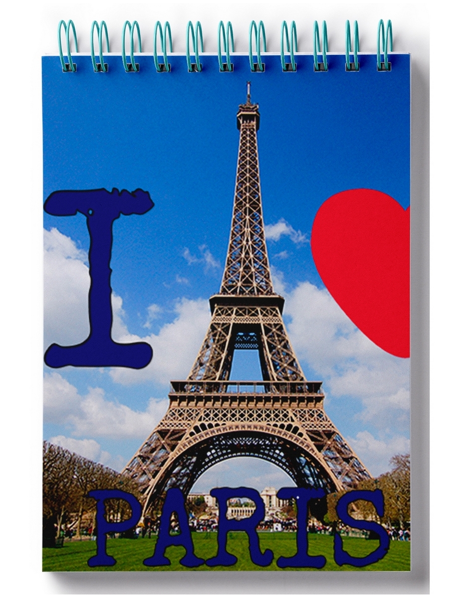 

Блокнот DRABS I love Paris, Эйфелева башня