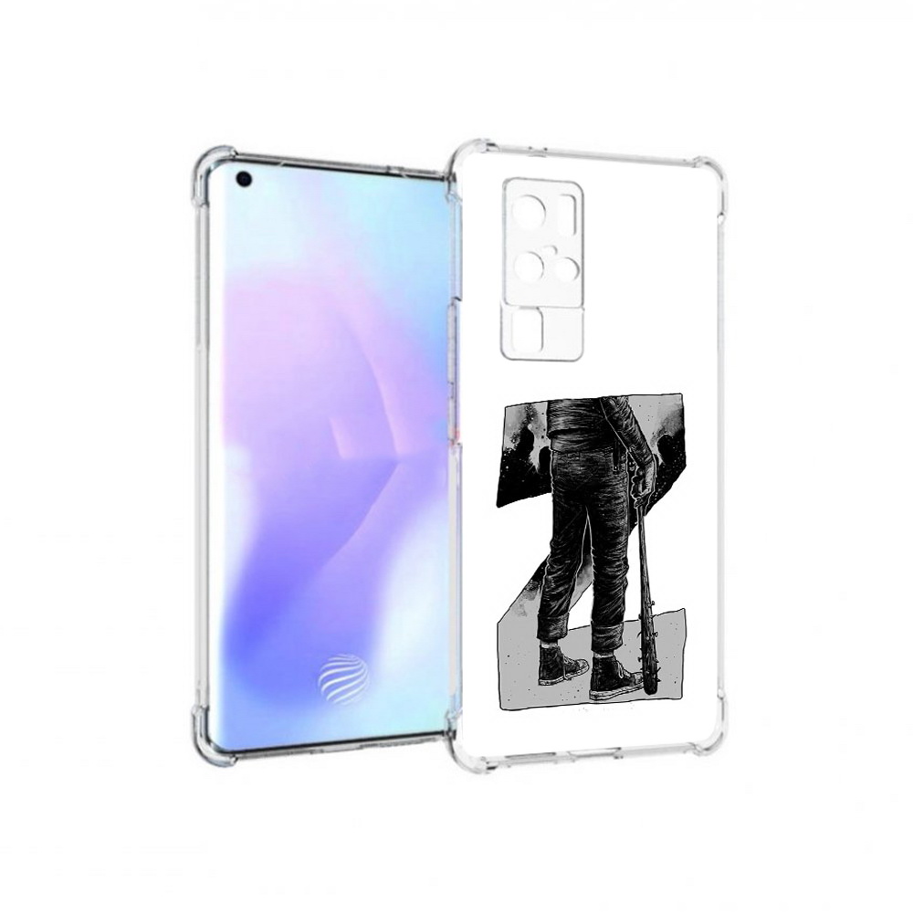 

Чехол MyPads Tocco для Vivo X50 Pro воин черно белый (PT226970.404.265), Tocco