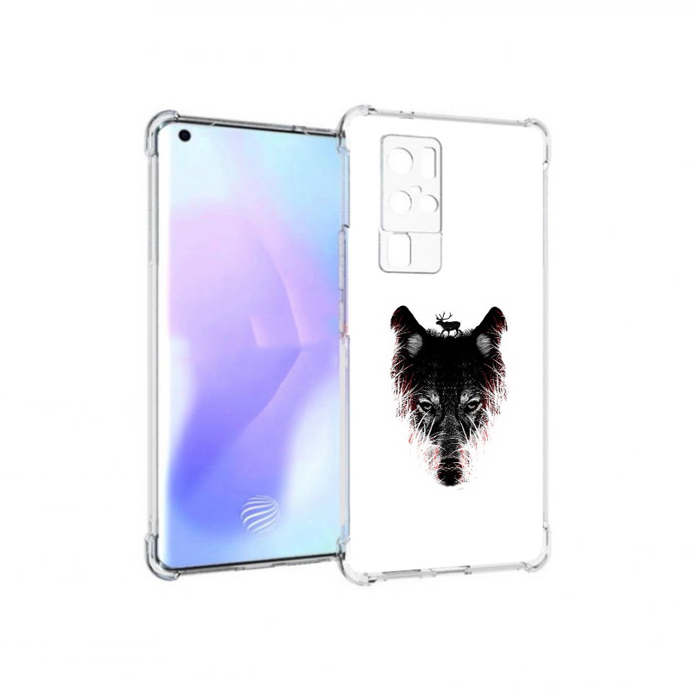 

Чехол MyPads Tocco для Vivo X50 Pro волк в траве (PT226970.404.267), Прозрачный, Tocco