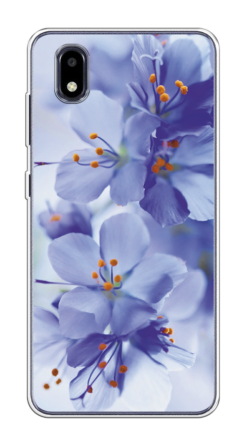 

Чехол на ZTE Blade A3 (2020) "Фиолетовые цветки", Фиолетовый;синий, 133650-1