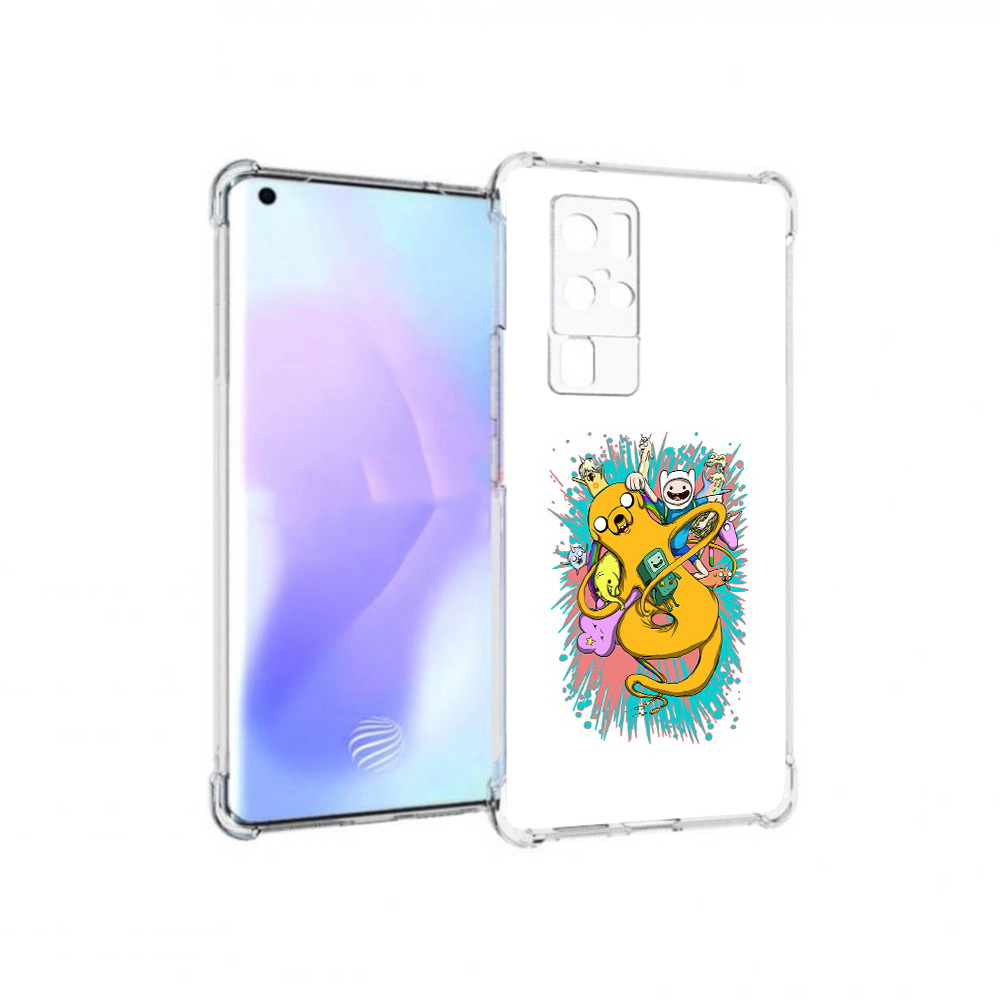 

Чехол MyPads Tocco для Vivo X50 Pro время приключений рисунок (PT226970.404.276), Прозрачный, Tocco