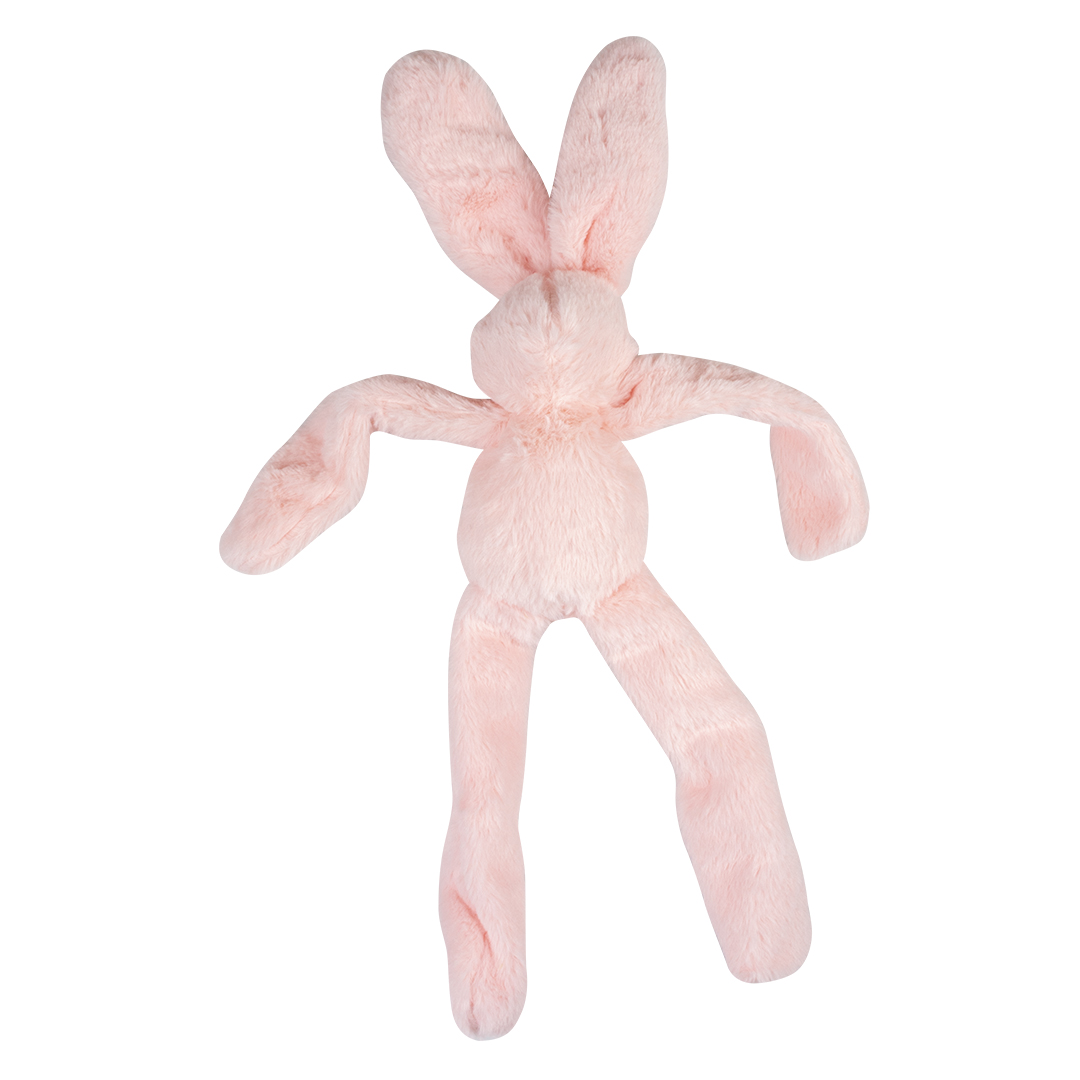 Игрушка для собак мягкая DUVO+ Длинноногий заяц, розовая, 7x46x55см