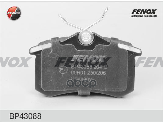 

Тормозные колодки FENOX задние для Audi A4 2000-2009, 1997-2005 BP43088