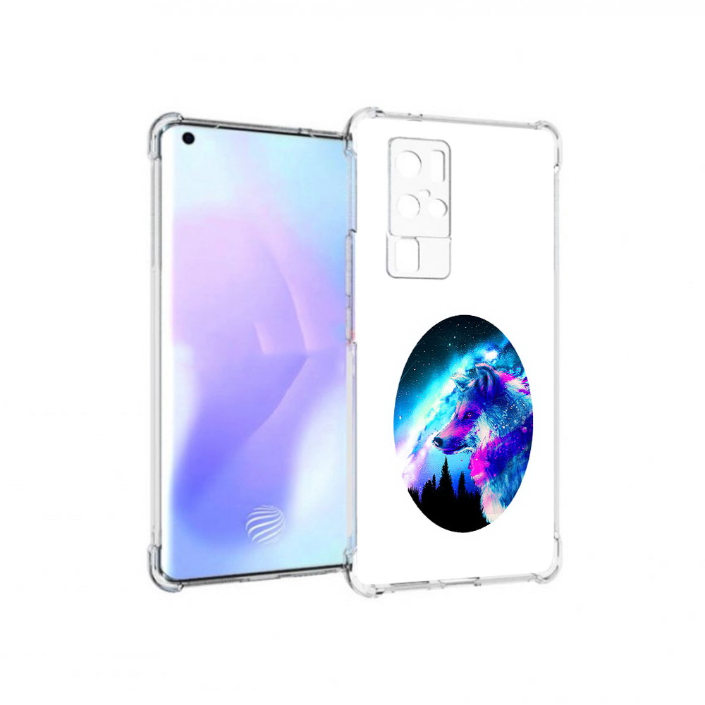 

Чехол MyPads Tocco для Vivo X50 Pro голубой волк (PT226970.404.293), Прозрачный, Tocco