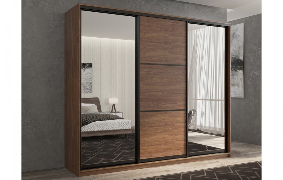 

Шкаф-купе 3-х дверный Кааппи 3 Морское Дерево Винтаж 180х45х230 см