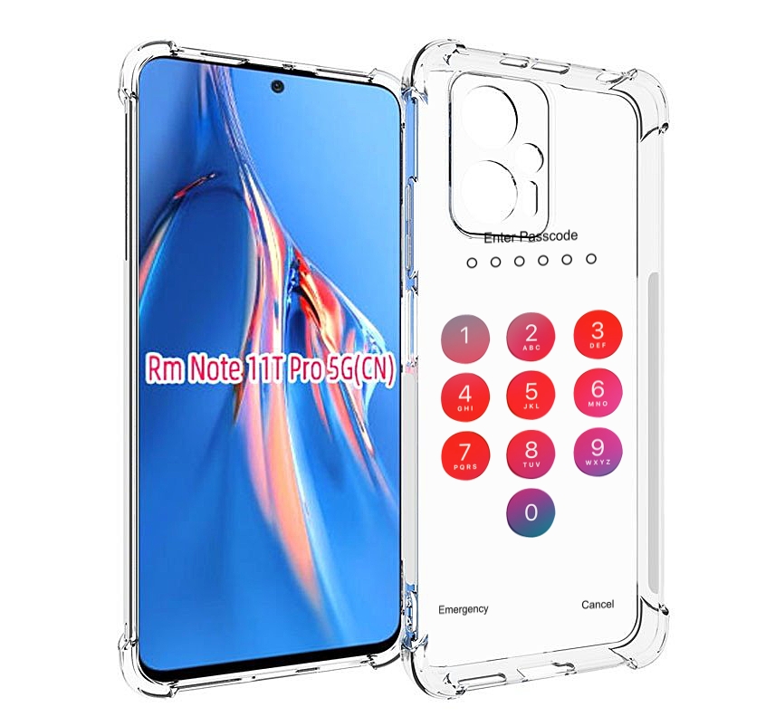 

Чехол MyPads введите-пароль для Xiaomi Redmi Note 11T Pro / 11T Pro Plus / Poco X4 GT п..., Прозрачный, Tocco