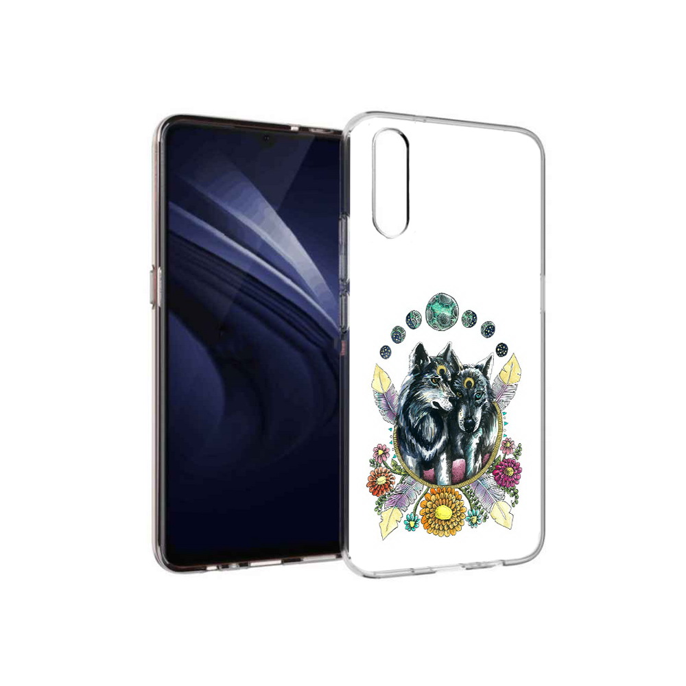 

Чехол MyPads Tocco для Vivo V17 Neo красивые волки абстракция (PT226959.388.408), Прозрачный, Tocco