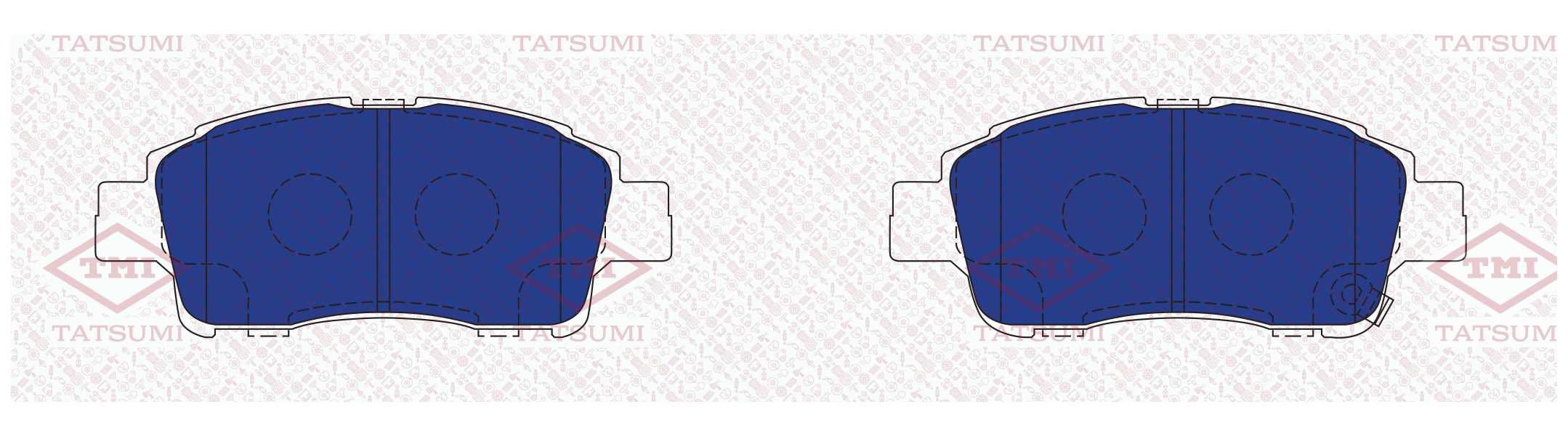 

Тормозные колодки Tatsumi передние дисковые TCA1095