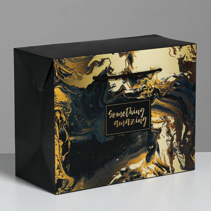 

Пакет—коробка «Something amazing», 23 × 18 × 11 см, Коллекция упаковки "Gift"