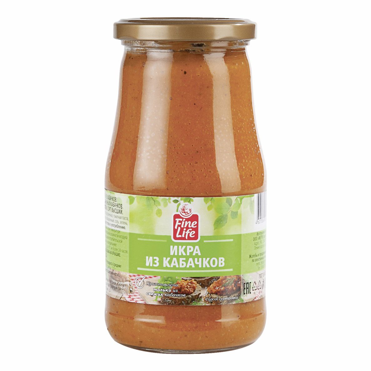 

Икра Fine Life из кабачков стерилизованная 520 г