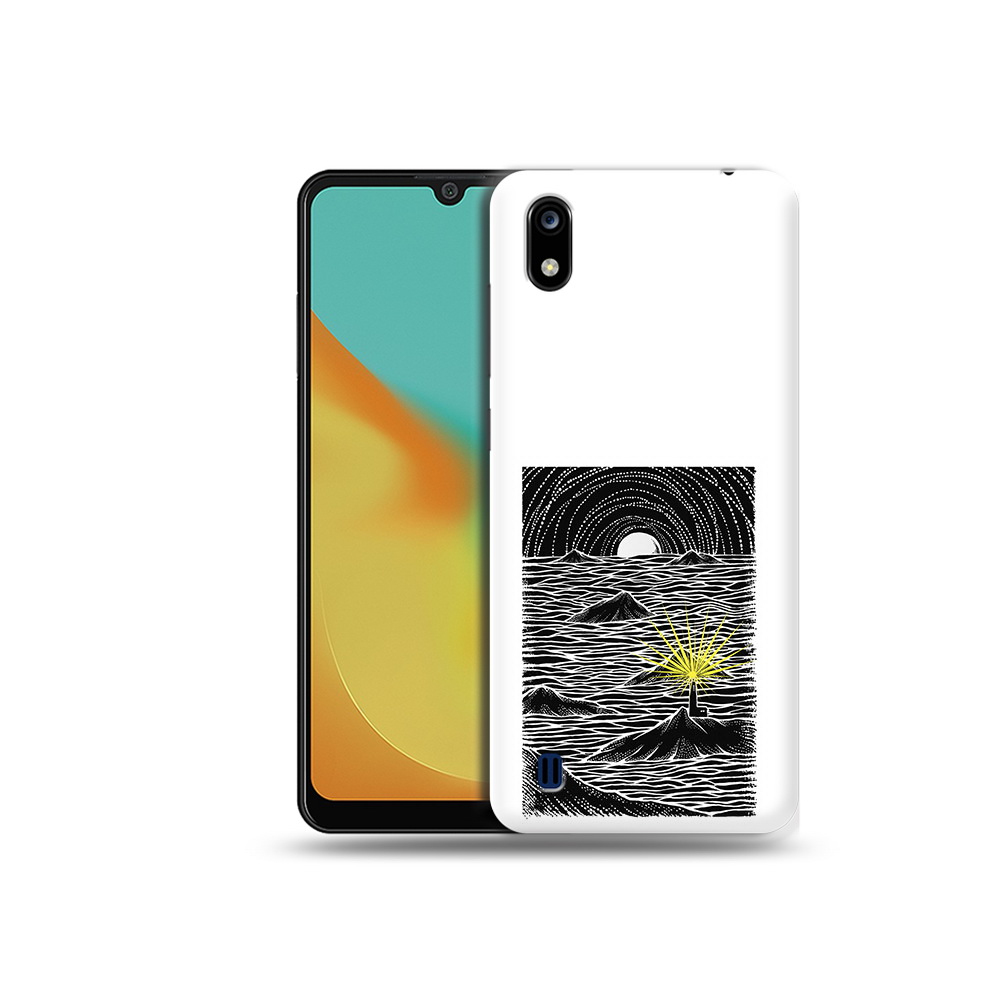 Чехол MyPads Tocco для ZTE Blade A7 маяк в черно белом море (PT136477.473.460)