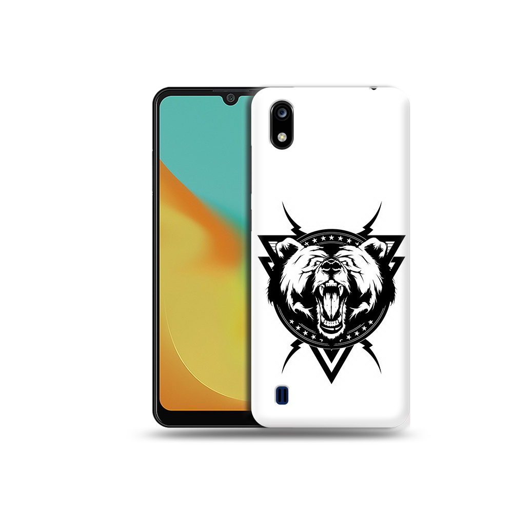 Чехол MyPads Tocco для ZTE Blade A7 медведь в треугольнике (PT136477.473.464)