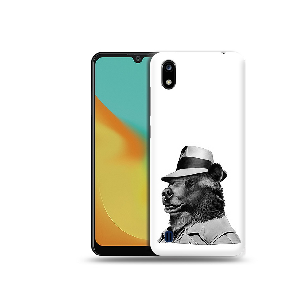 Чехол MyPads Tocco для ZTE Blade A7 медведь в шляпе (PT136477.473.465)