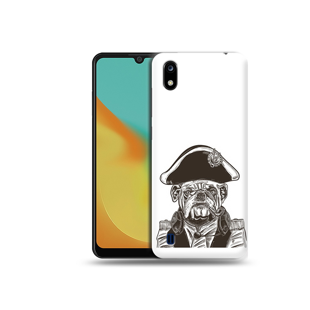 

Чехол MyPads Tocco для ZTE Blade A7 мопс генерал (PT136477.473.483), Прозрачный, Tocco