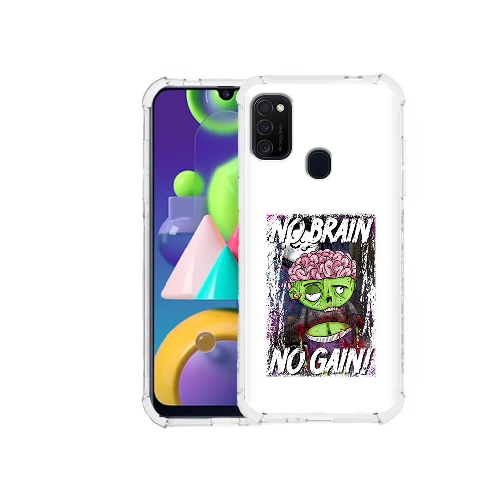 

Чехол MyPads Tocco для Samsung Galaxy M21 глупый зомби (PT147110.591.289), Прозрачный, Tocco