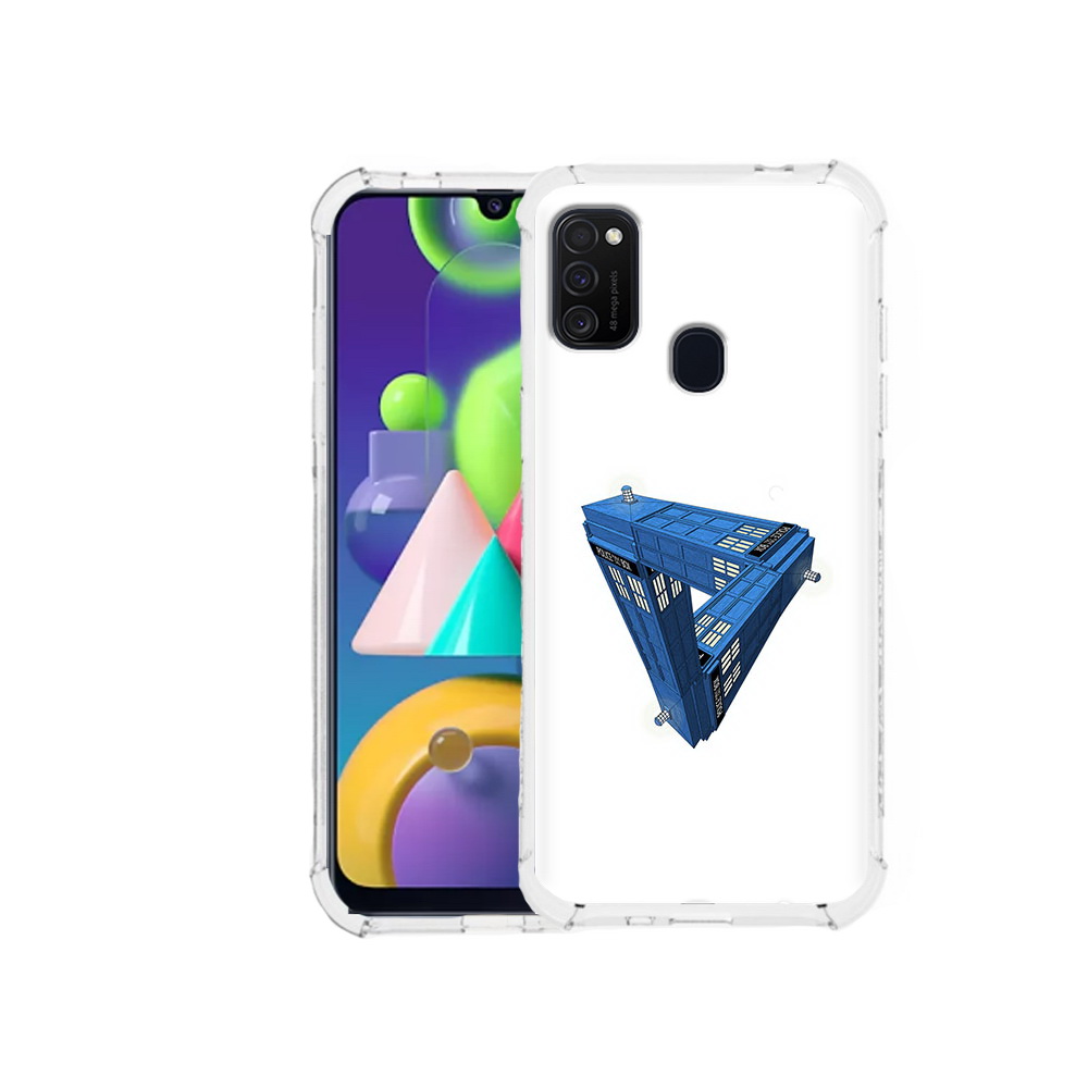 

Чехол MyPads Tocco для Samsung Galaxy M21 головолока абстракция (PT147110.591.291), Прозрачный, Tocco