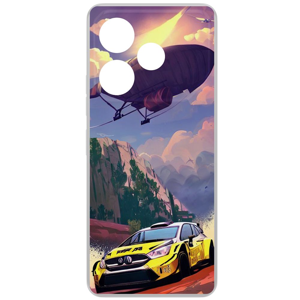 

Чехол-накладка Krutoff Clear Case Гонка для TECNO Pova 6, Прозрачный