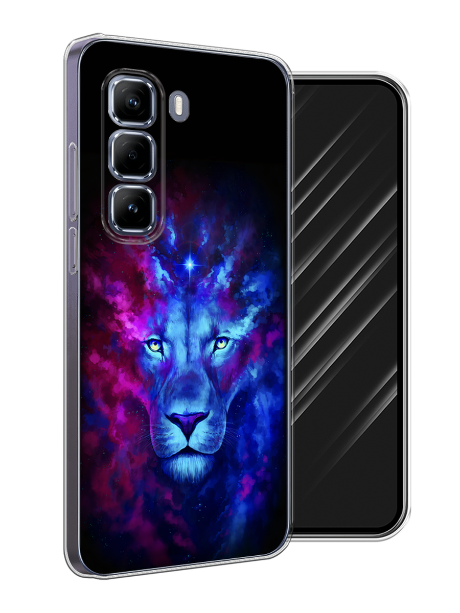 

Чехол Awog на Infinix Hot 50 Pro "Космический лев", Голубой, 3106950-1