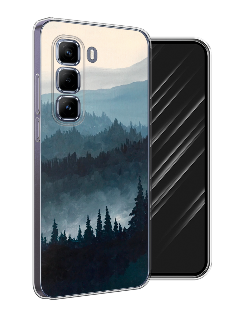 

Чехол Awog на Infinix Hot 50 Pro "Туманные горы", Бежевый;серый;черный, 3106950-1