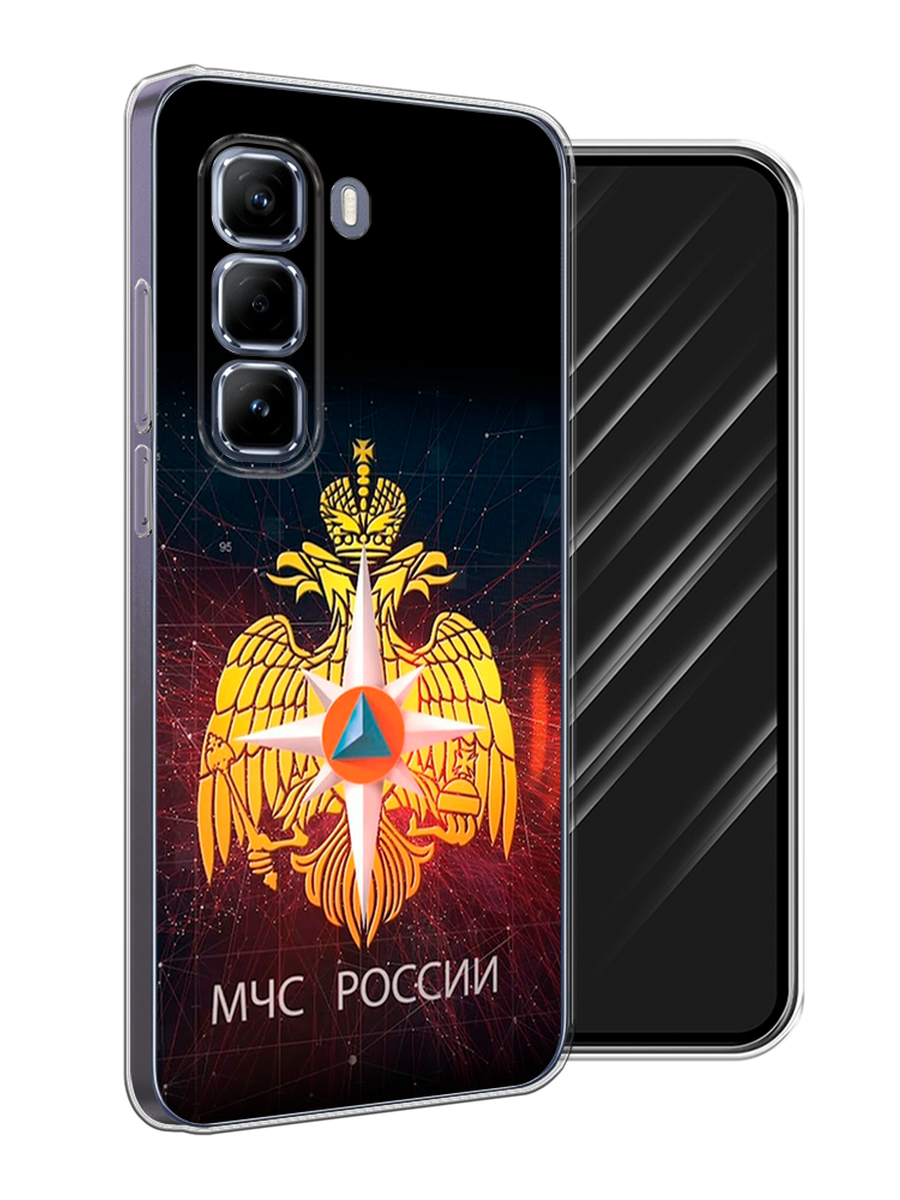 

Чехол Awog на Infinix Hot 50 Pro "МЧС России", Черный;желтый;красный, 3106950-1