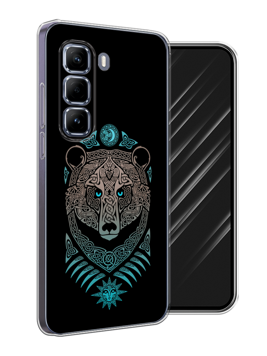 

Чехол Awog на Infinix Hot 50 Pro "Кельтский медведь", Черный;серый, 3106950-1
