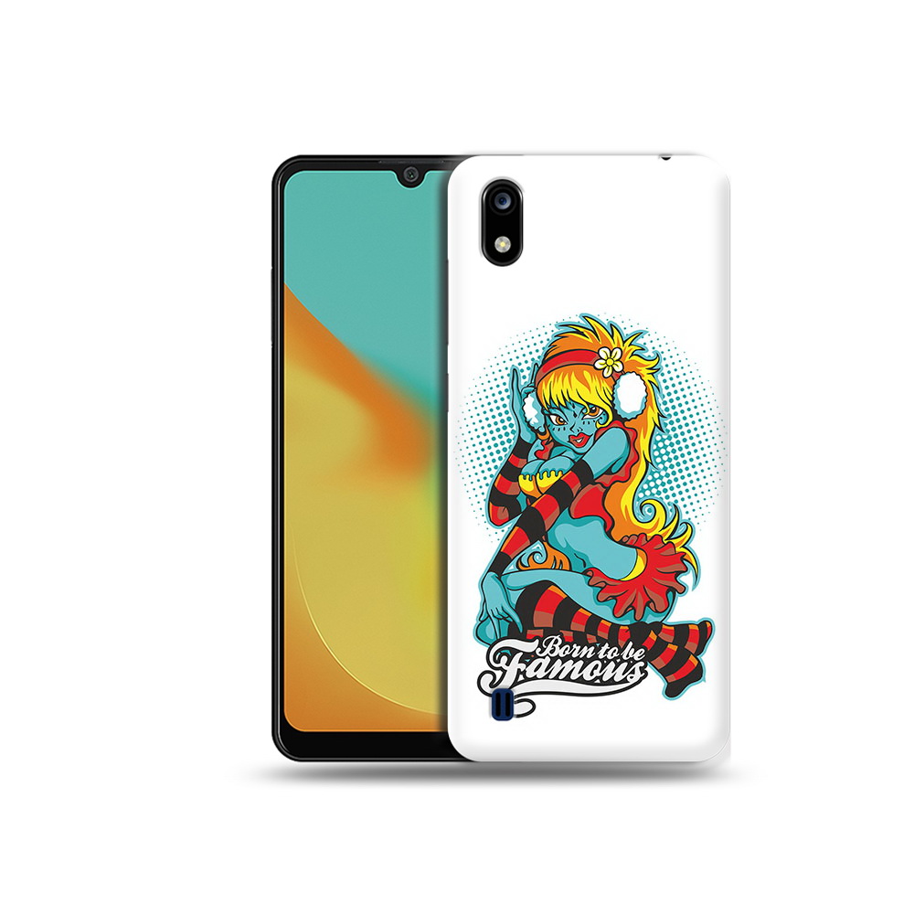 Чехол MyPads Tocco для ZTE Blade A7 нарисованная девушка в наушниках (PT136477.473.498)