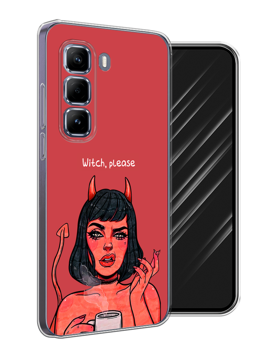 

Чехол Awog на Infinix Hot 50 Pro "Evil Girl", Бордовый;черный, 3106950-1