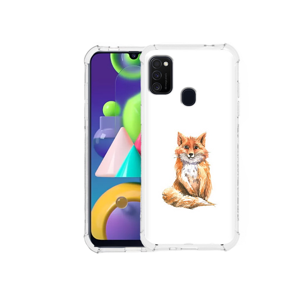 

Чехол MyPads Tocco для Samsung Galaxy M21 детская лиса (PT147110.591.320), Прозрачный, Tocco