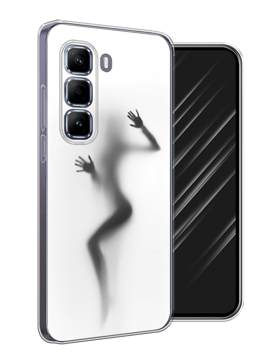 

Чехол Awog на Infinix Hot 50 Pro "Девушка в душе", Серый;белый;черный, 3106950-1