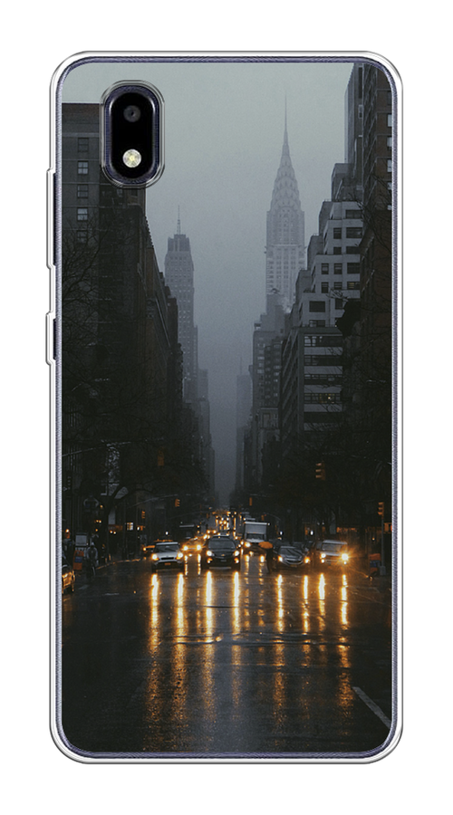 

Чехол на ZTE Blade A3 (2020) "Дождливый Нью Йорк", Черный;серый, 133650-1