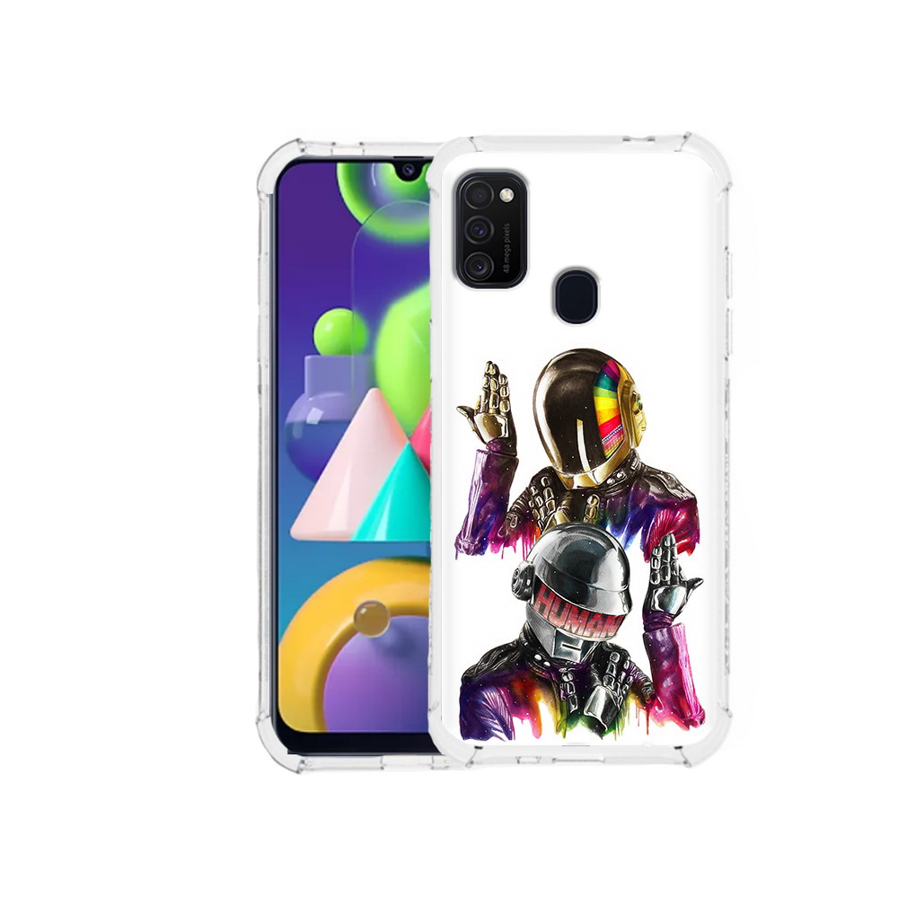 

Чехол MyPads Tocco для Samsung Galaxy M21 диско космонавты (PT147110.591.329), Прозрачный, Tocco
