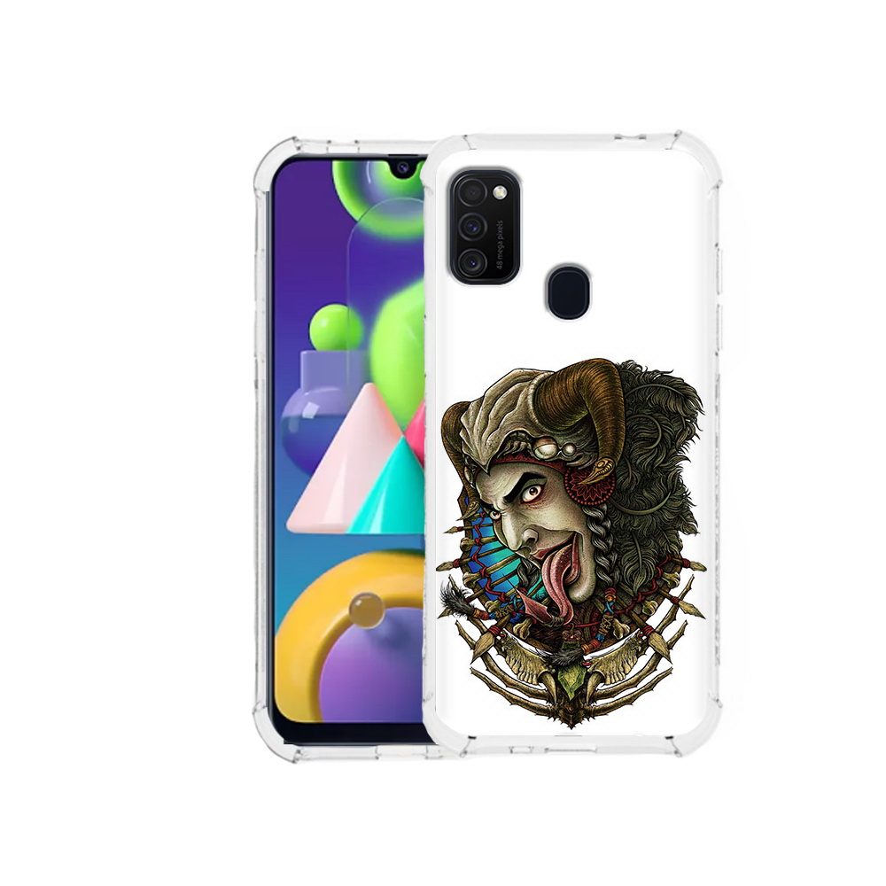 

Чехол MyPads Tocco для Samsung Galaxy M21 длинный язык (PT147110.591.330), Прозрачный, Tocco