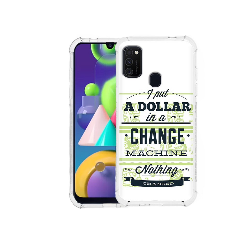 

Чехол MyPads Tocco для Samsung Galaxy M21 доллар надпись (PT147110.591.336), Прозрачный, Tocco