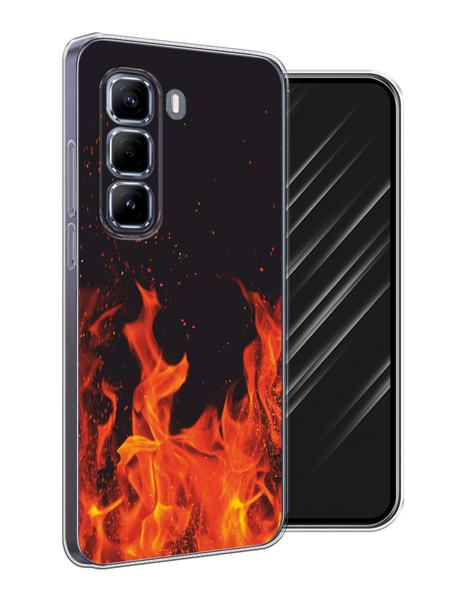 

Чехол Awog на Infinix Hot 50 Pro "Все в огне", Оранжевый;черный, 3106950-1