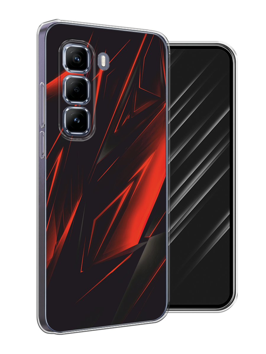 

Чехол Awog на Infinix Hot 50 Pro "Игровой фон", Бордовый;красный;черный, 3106950-1