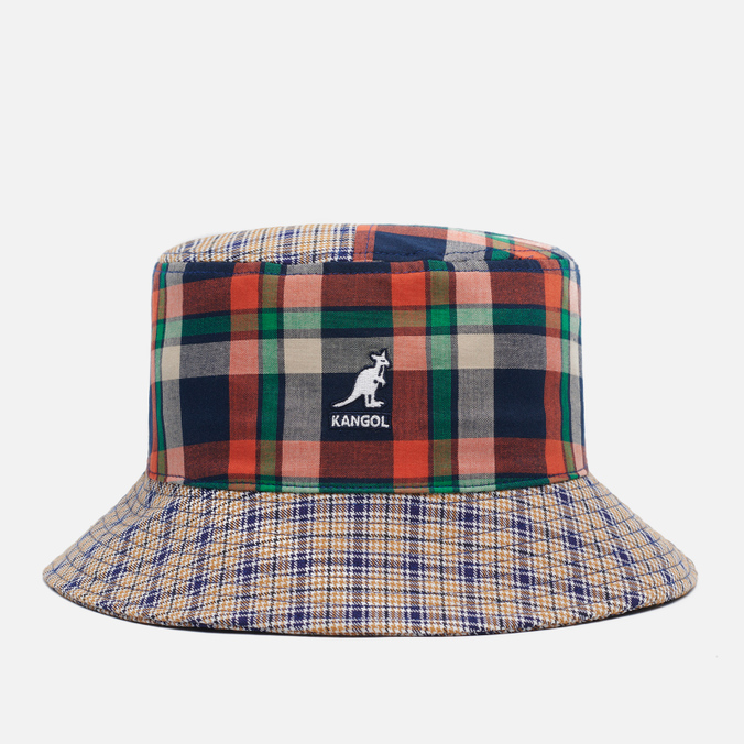 фото Панама унисекс kangol plaid mashup bucket, жёлтый