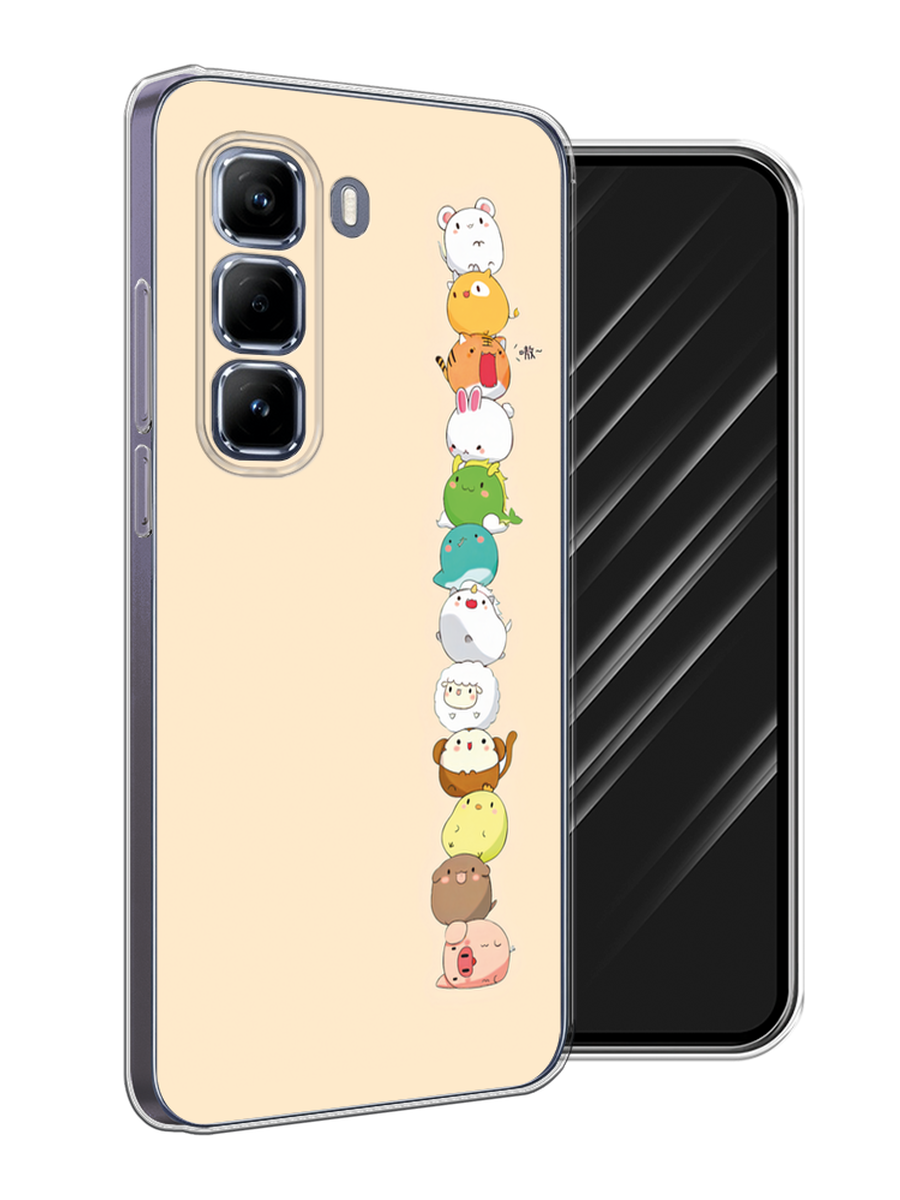 

Чехол Awog на Infinix Hot 50 Pro "Питомцы Чиби", Желтый, 3106950-1