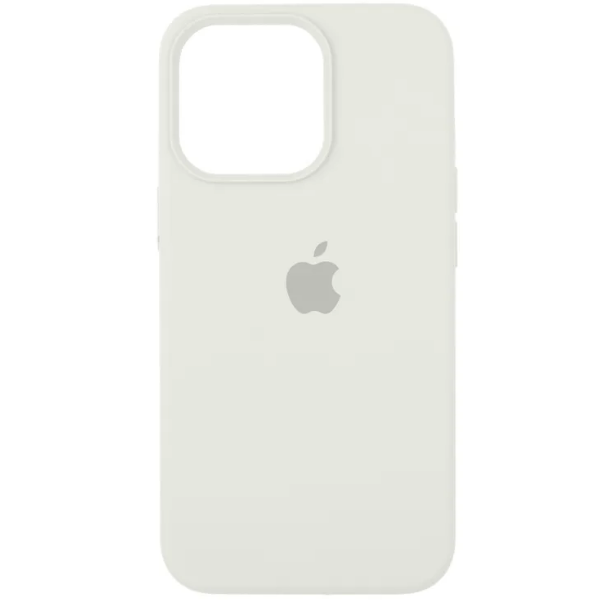 

Чехол iPhone 14 Pro Max Silicon Сase APL WS (с лого), белый