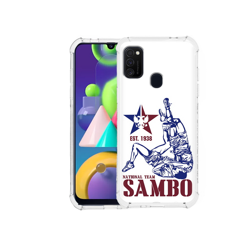 

Чехол MyPads Tocco для Samsung Galaxy M21 единоборства самбо (PT147110.591.344), Прозрачный, Tocco