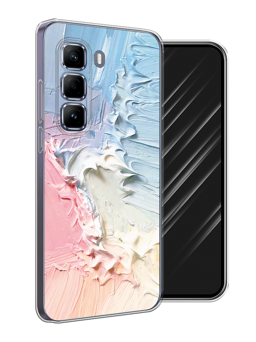 

Чехол Awog на Infinix Hot 50 Pro "Фруктовое мороженное", Голубой;розовый;желтый, 3106950-1