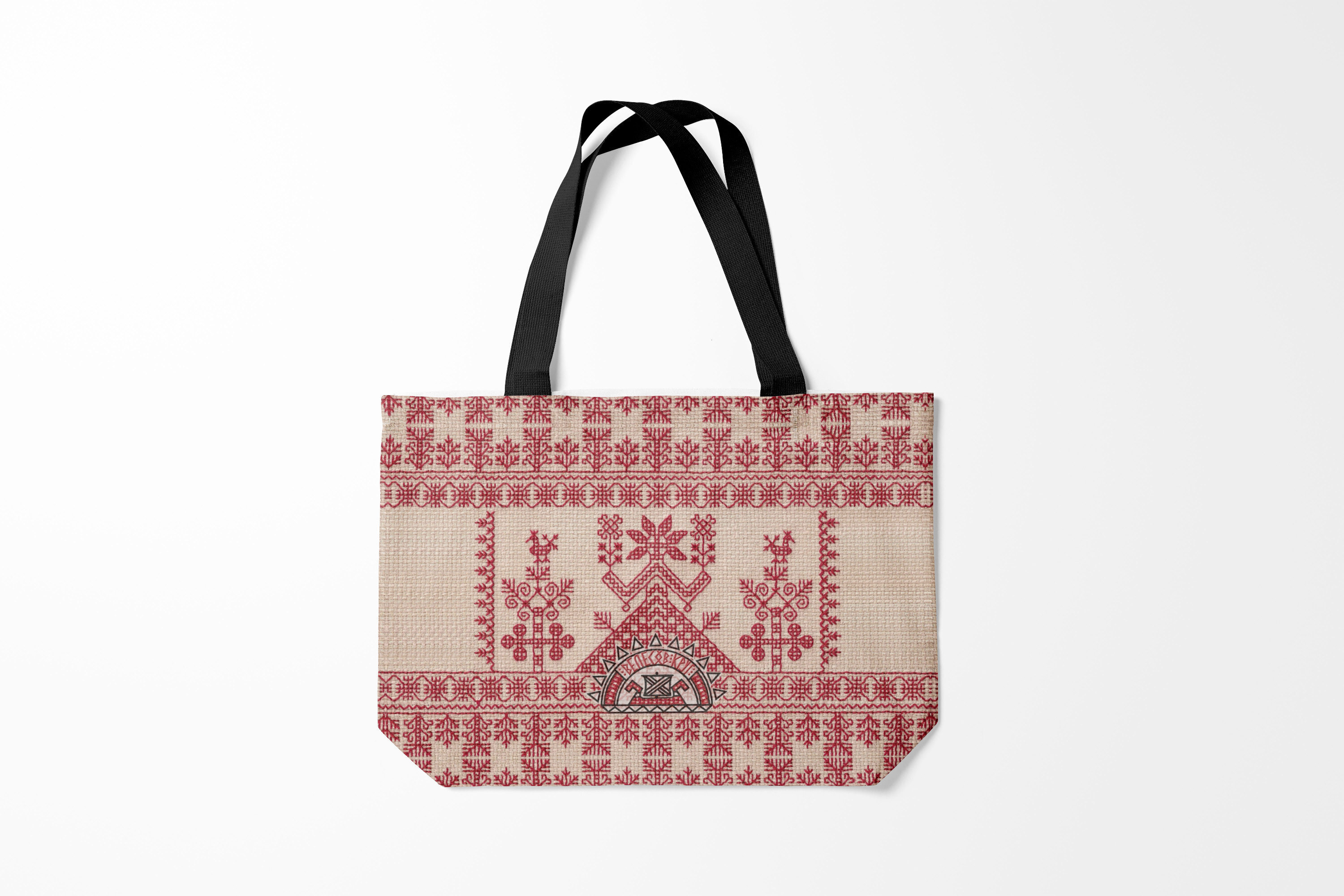 

Сумка шoппер унисекс Burnettie Славянская символика Макошь Богиня Судьбы, красный, Славянская символика Макошь Богиня Судьбы