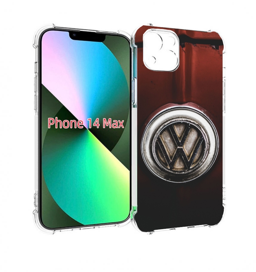 

Чехол MyPads volkwagen 1 мужской для iPhone 14 Plus (6.7), Прозрачный, Tocco