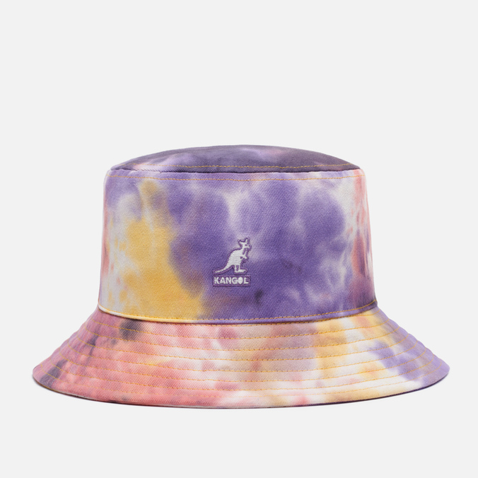 фото Панама унисекс kangol tie dye bucket, фиолетовый