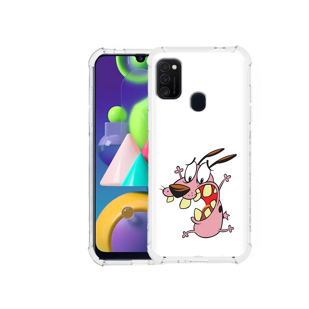 

Чехол MyPads Tocco для Samsung Galaxy M21 зубастый бобик (PT147110.591.371), Прозрачный, Tocco