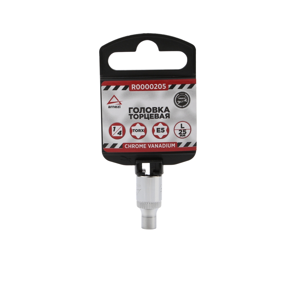 

Головка 1/4" внешний TORX Е5 L=25 мм, на холдере
