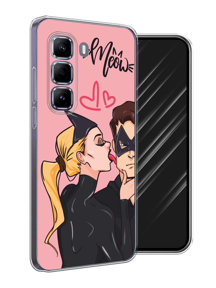 

Чехол Awog на Infinix Hot 50 Pro "Kiss of Cat Woman", Розовый;черный;бежевый, 3106950-1